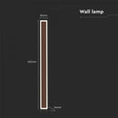 17W(2330Lm) LED sienas gaismeklis, V-TAC, IP65, brūns, neitrāli balta gaisma 4000K