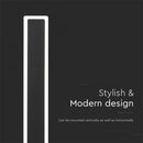 Светодиодный фасадный светильник 17Вт(2330Лм), V-TAC, IP65, черный, нейтральный белый 4000К