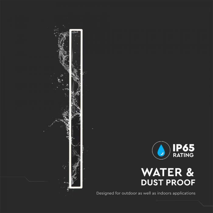 Светодиодный фасадный светильник 17Вт(2330Лм), V-TAC, IP65, черный, нейтральный белый 4000К