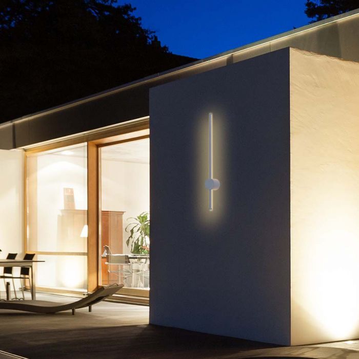 12W(1400Lm) LED Fasādes gaismeklis, V-TAC, IP65, balts, silti balta gaisma 3000K