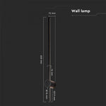 12W(1400Lm) LED-fassaadivalgusti, V-TAC, IP65, must, neutraalne valge 4000K