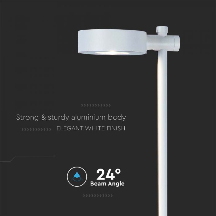 6W(520Lm) LED-downlight, V-TAC, IP65, vit, varmvitt ljus 3000K