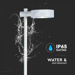 6W(520Lm) LED-downlight, V-TAC, IP65, vit, varmvitt ljus 3000K