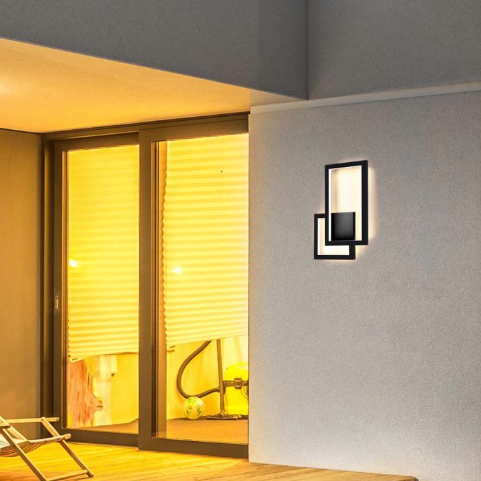 20W(2660Lm) LED Fasādes gaismeklis, V-TAC, IP20, melns, neitrāli balta gaisma 4000K