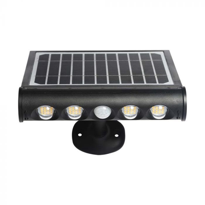 8W(950Lm) LED solar light with PIR sensor, V-TAC, IP65, cold white light 6000K