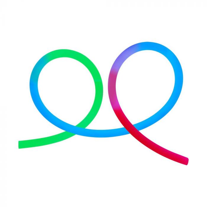 DC:24V 10w/m LED NEON FLEX RGB-remsa, V-TAC, 10mx25mm, IP20, SMD2835