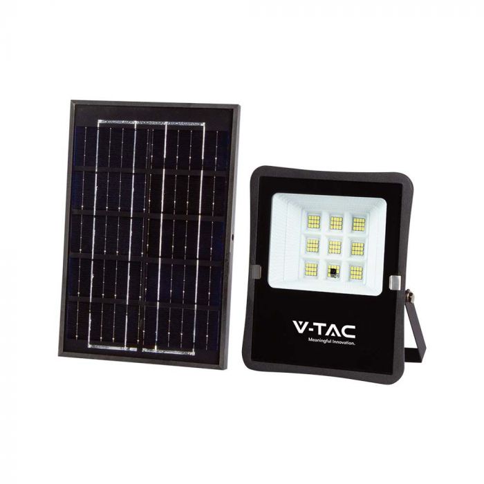 6W(400Lm) LED Floodlight with Solar 5000mAh, 6W DC:3.2V, IP65, neutral white light 4000K