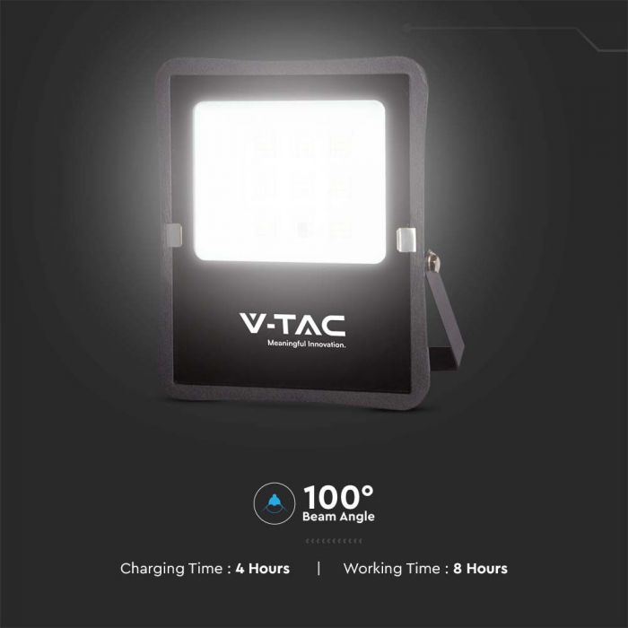200W(1600Lm) LED Spotlight with solar battery 16W DC:3.2V, 15000mAh, IP65, cold white light 6400
