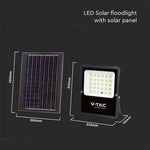 20W (2400Lm) светодиодный прожектор с солнечной панелью 20W DC:3.2V, 20000mAh, IP65, нейтральный белый 4000K