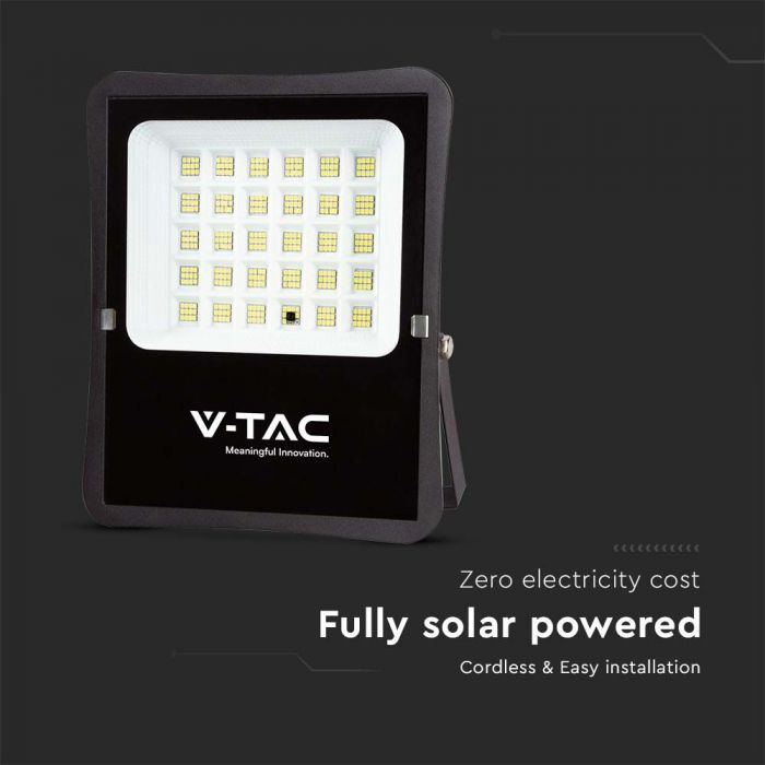 20W (2400Lm) светодиодный прожектор с солнечной панелью 20W DC:3.2V, 20000mAh, IP65, нейтральный белый 4000K
