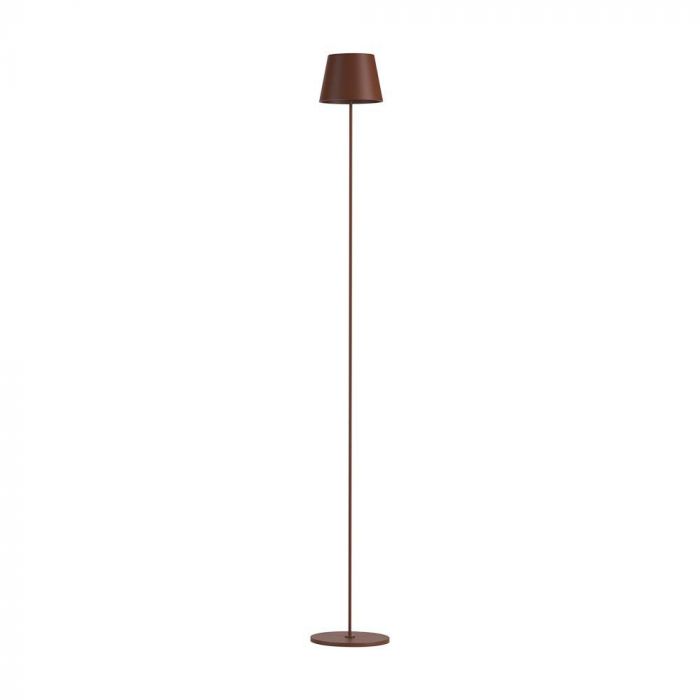 4W(300Lm) LED floor lamp, V-TAC, IP54, 4400mA BATTERY, brown, cable length 2m, warm white light 3000K