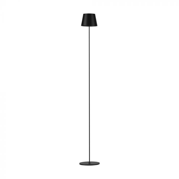 4W(300Lm) LED-golvlampa, V-TAC, IP54, DC:5V, 1A-2A, 4400mA BATTERI, svart, varmvitt ljus 3000K