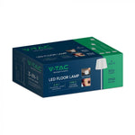 Торшер светодиодный 4W(300Lm), V-TAC, IP54, DC:5V, 1A-2A, 4400mA BATTERY, черный, теплый белый свет 3000K