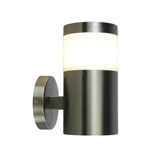 Fasādes lampas karkass E27 spuldzei, nerūsējošā tērauda, rūdīts stikls, IP44, V-TAC