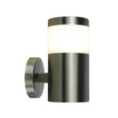 Fasādes lampas karkass E27 spuldzei, nerūsējošā tērauda, rūdīts stikls, IP44, V-TAC