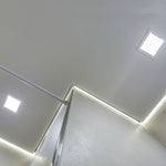24W(2000Lm) LED panelis iebūvējams kvadrāta, V-TAC SAMSUNG, garantija 5 gadi, IP20, auksti balta gaisma 6400K, komplektā ar barošanās bloku