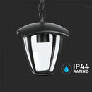V-TAC Garden lantern/lamp frame with 1xE27 LED bulb (bulb not included), hanging, IP65/IP67, V-TAC