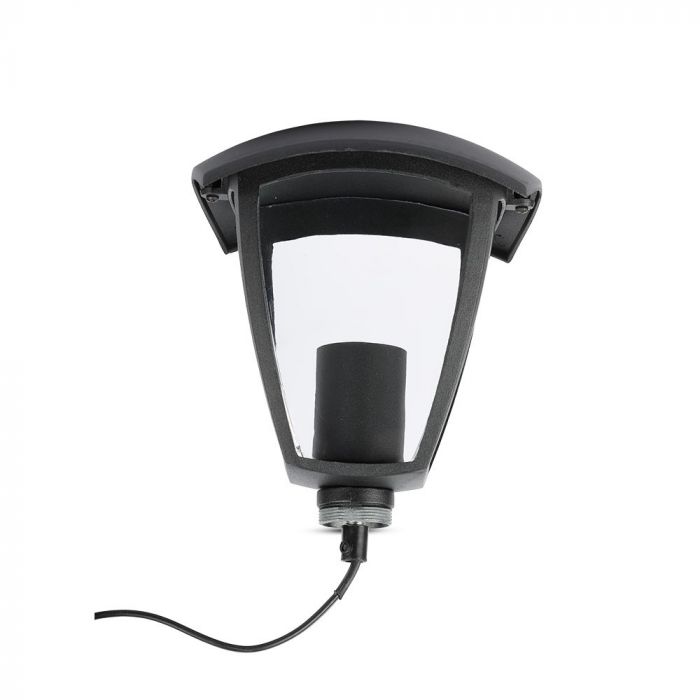 AKCIJA_V-TAC Dārza laternas/lampas karkass ar 1xE27 LED spuldzi (spuldze nav iekļauta), vertikāls, H60cm, IP65/IP67