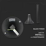 V-TAC Dārza laternas/lampas karkass ar 1xE27 LED spuldzi (spuldze nav iekļauta), vertikāls, H60cm, IP65/IP67