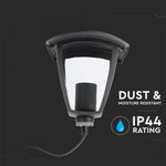 V-TAC Dārza laternas/lampas karkass ar 1xE27 LED spuldzi (spuldze nav iekļauta), vertikāls, H60cm, IP65/IP67