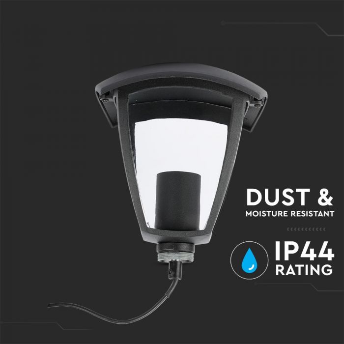 V-TAC Dārza laternas/lampas karkass ar 1xE27 LED spuldzi (spuldze nav iekļauta), vertikāls, H60cm, IP65/IP67