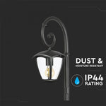 V-TAC Garden lantern/lamp frame with 1xE27 LED bulb (bulb not included), black, vertical, IP65/IP67