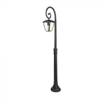 V-TAC Garden lantern/lamp frame with 1xE27 LED bulb (bulb not included), black, vertical, IP65/IP67