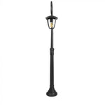 V-TAC Garden lantern/lamp frame with 1xE27 LED bulb (bulb not included), black, vertical, IP65/IP67