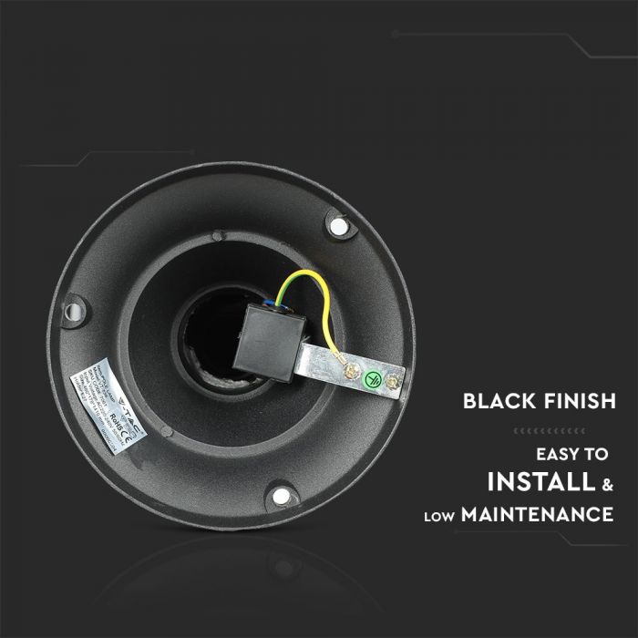 V-TAC aialampide raam 2xE27 LED-pirnidega (pirnid ei kuulu komplekti), must, vertikaalne, IP65/IP67