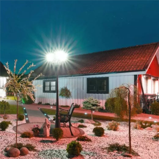 V-TAC Садовый фонарь/рамка для светильника со светодиодными лампами 3xE27 (лампы в комплект не входят), черный, вертикальный, IP65/IP67