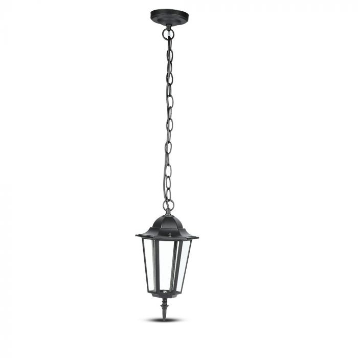 V-TAC Dārza laternas/lampas karkass LED E27 spuldzei, iekarams, IP44