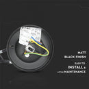 VEIKALU PARAUGS!!! V-TAC Dārza laternas karkass ar 1xE27 LED spuldzi (spuldze nav iekļauta), iekarams, melns, IP44