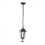 URVAL AV BUTIKER!!! V-TAC Trädgårdslykta ram med 1xE27 LED-lampa (glödlampa ingår ej), hängande, svart, IP44