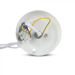 POODIDE NÄIDIS!!! V-TAC Rippvalgusti raam 1xE27 LED-pirniga (pirn ei kuulu komplekti), valge, IP44