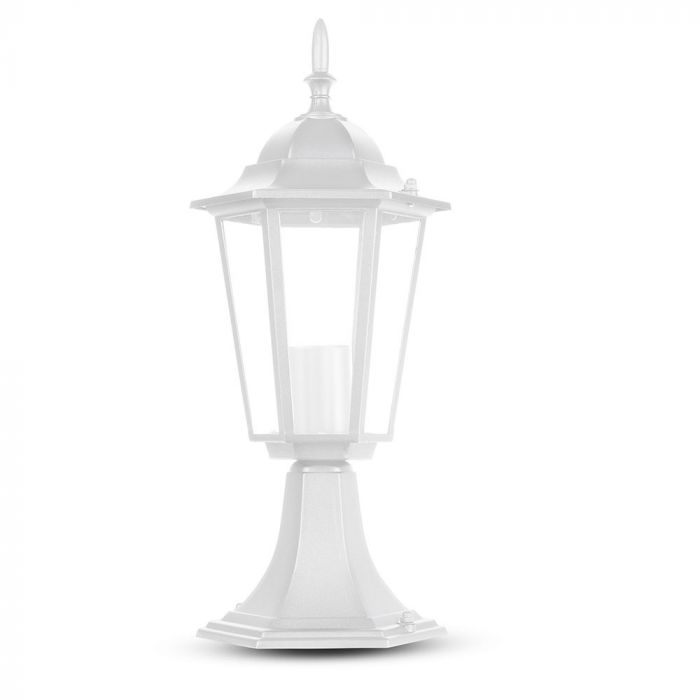 V-TAC Dārza laternas/lampas karkass LED E27 spuldzei, vertikāls, IP44