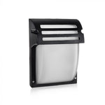 V-TAC Facade lamp frame with 1xE27 LED bulb (bulb not included), black, IP44