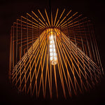 E27 6W(600Lm) LED-lampa Filament AMBER, T30, V-TAC, varmvitt ljus 2200K