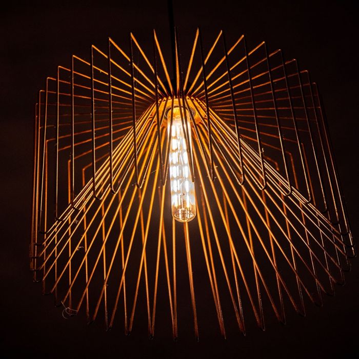 E27 6W(600Lm) LED-lampa Filament AMBER, T30, V-TAC, varmvitt ljus 2200K