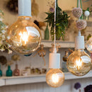 E27 8W(720Lm) LED-lambi hõõgniit AMBER, G95, V-TAC, soe valge valgus 2200K