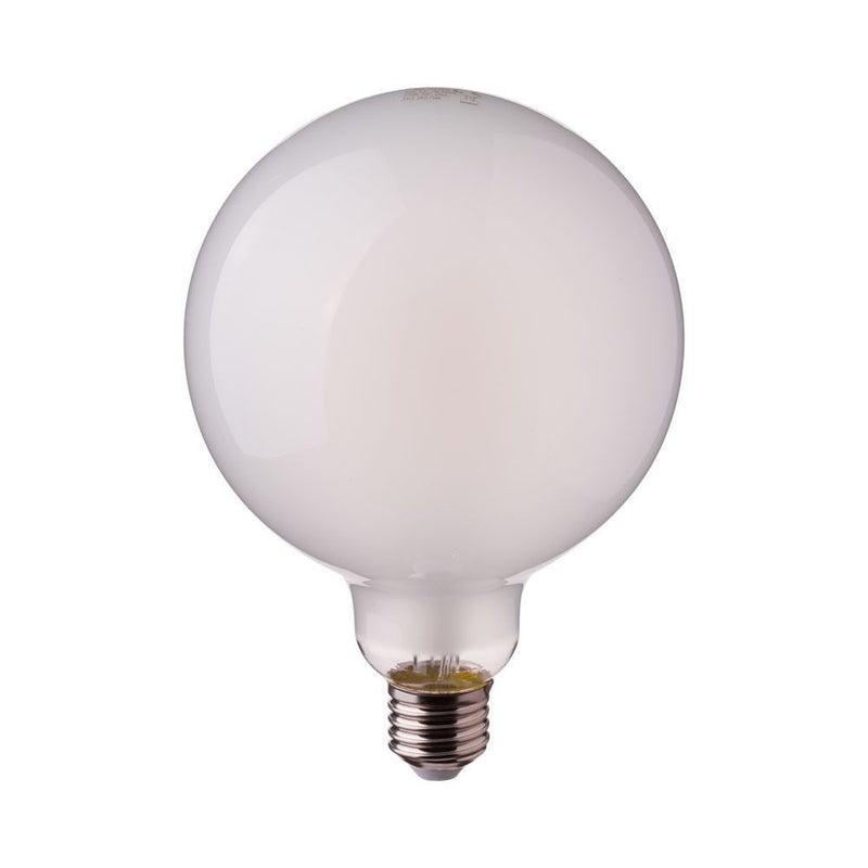 E27 7W(840Lm) LED Spuldze Filament Frost, G125, V-TAC, silti balta gaisma 2700K
