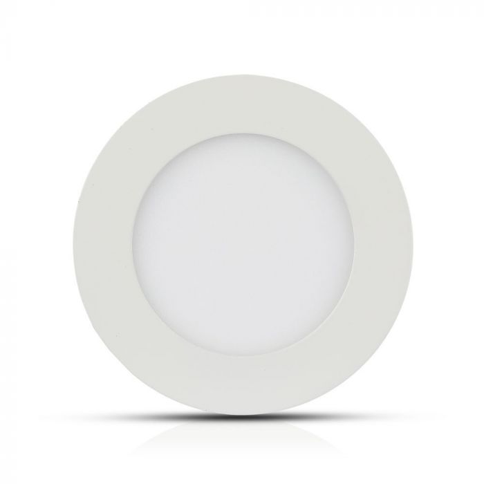 24W(2000Lm) LED panelis iebūvējams apaļš, V-TAC SAMSUNG CHIP, garantija 5 gadi, IP20, silti balta gaisma 3000K, komplektā ar barošanās bloku