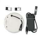 24W (2000Lm) LED paneel süvistatav ümmargune, V-TAC SAMSUNG CHIP, 5 aastat garantiid, IP20, soe valge valgus 3000K, koos toiteplokiga.