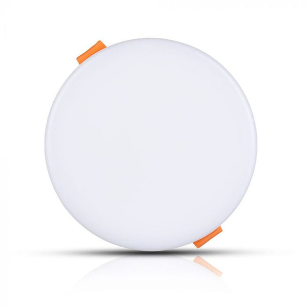 12W(750Lm) LED panelis iebūvējams apaļš, V-TAC SAMSUNG CHIP, IP20, garantija 5 gadi, silti balta gaisma 3000K, komplektā ar barošanās bloku