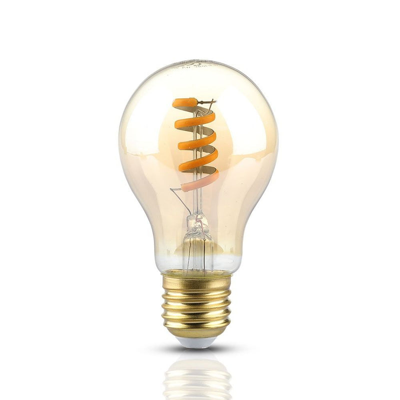 E27 4W(360Lm) LED Spuldze Filament, A60, V-TAC, silti balta gaisma 2200K