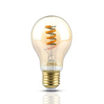 E27 4W(360Lm) LED Spuldze Filament, A60, V-TAC, silti balta gaisma 2200K