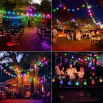10m LED RGBY virtene ar 20x 0.5W krāsainām iebūvētām spuldzēm,ūdensdroša IP44, attālums starp gaismekļiem 0.5m x20, virtene sākas ar 100-240V kontaktdakšu un beidzas ar rozeti, 1.11kg, 600Lm gaismas atdeve