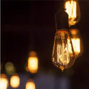 E27 4W(200Lm) LED-lampa Filament AMBER, ST64, IP20, V-TAC, varmvitt ljus 1800K