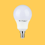 E14 5.5W(470Lm) LED Spuldze, P45, IP20, CRI>95, V-TAC, silti balta gaisma 2700K