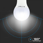 E14 5.5W(470Lm) LED Spuldze, P45, IP20, CRI>95, V-TAC, silti balta gaisma 2700K