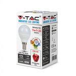 E14 5.5W(470Lm) LED Spuldze, P45, IP20, CRI>95, V-TAC, silti balta gaisma 2700K